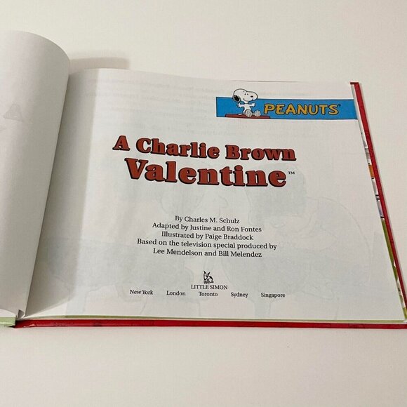 2003 Peanuts A Charlie Brown Valentine Charles M Schulz Hardcover Book - Picture 10 of 16